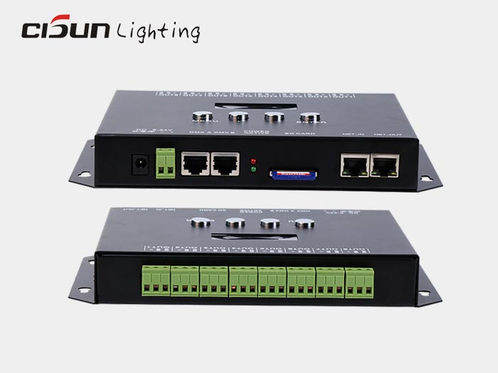 TC809 artnet to dmx512 /spi led controller